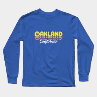 Retro Oakland California Long Sleeve T-Shirt